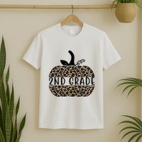 2nd Grade Leopard Pumpkin T-Shirt