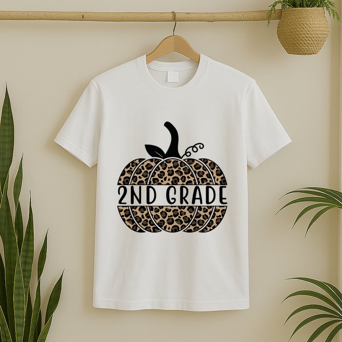 2nd Grade Leopard Pumpkin T-Shirt