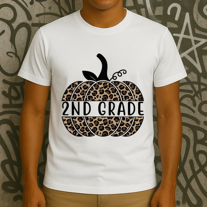 2nd Grade Leopard Pumpkin T-Shirt