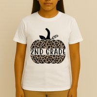 2nd Grade Leopard Pumpkin T-Shirt