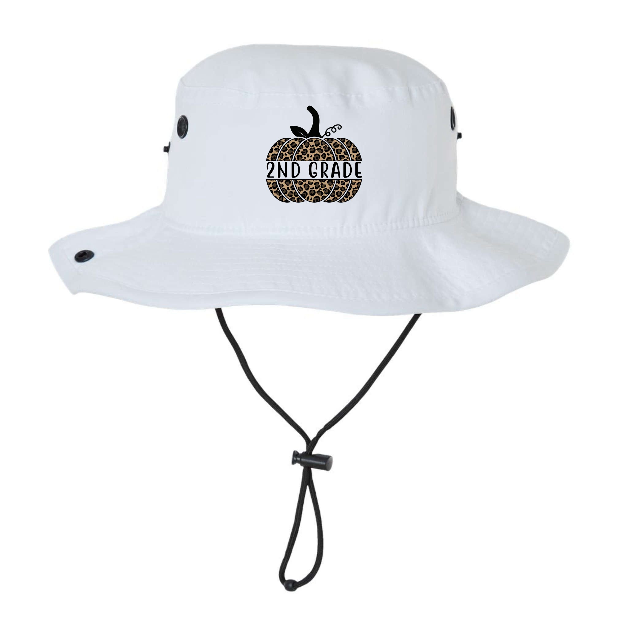 2nd Grade Leopard Pumpkin Bucket Hat