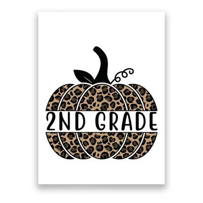 2nd Grade Leopard Pumpkin Poster