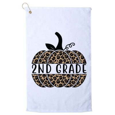 2nd Grade Leopard Pumpkin Golf Towel