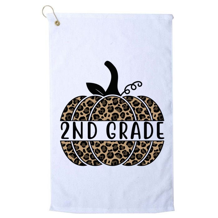 2nd Grade Leopard Pumpkin Golf Towel