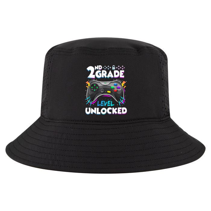 2nd Grade Level Unlocked Back To School First Day Gamer Boy Cool Comfort Performance Bucket Hat