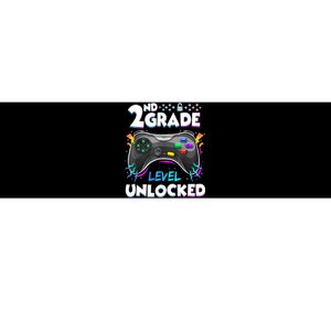 2nd Grade Level Unlocked Back To School First Day Gamer Boy Bumper Sticker