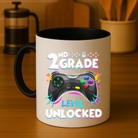 2nd Grade Level Unlocked Back To School First Day Gamer Boy Mug