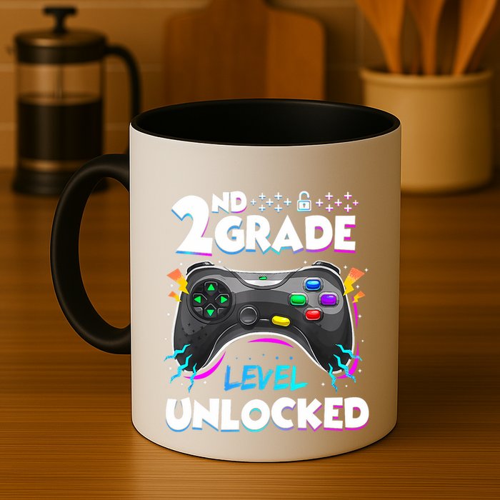 2nd Grade Level Unlocked Back To School First Day Gamer Boy Mug