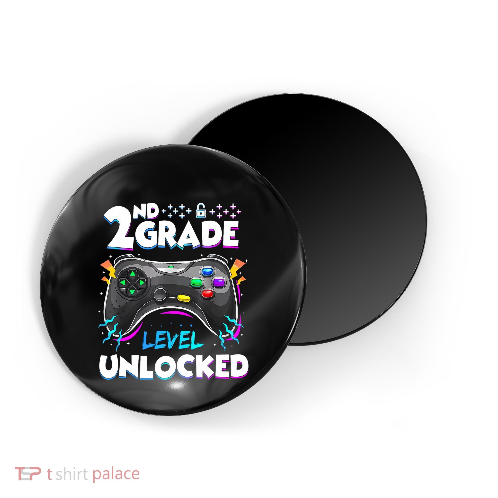 2nd Grade Level Unlocked Back To School First Day Gamer Boy Magnet