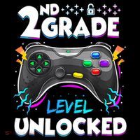 2nd Grade Level Unlocked Back To School First Day Gamer Boy Premium T-Shirt
