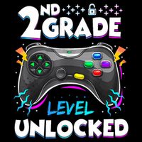 2nd Grade Level Unlocked Back To School First Day Gamer Boy Baby Bodysuit