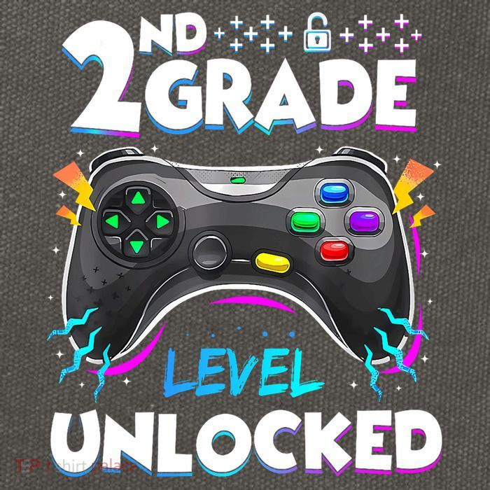 2nd Grade Level Unlocked Back To School First Day Gamer Boy Cotton Canvas Backpack