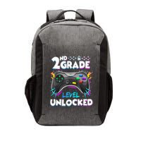 2nd Grade Level Unlocked Back To School First Day Gamer Boy Vector Backpack