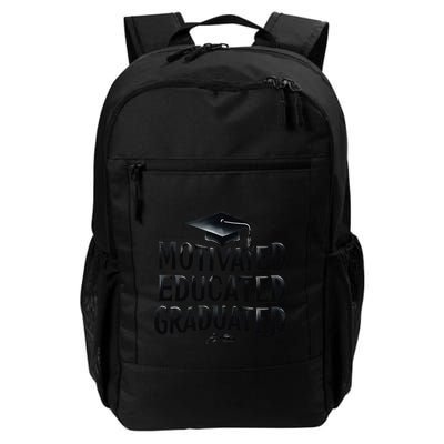 2025 Graduation Motivated Educated Graduated Backpack