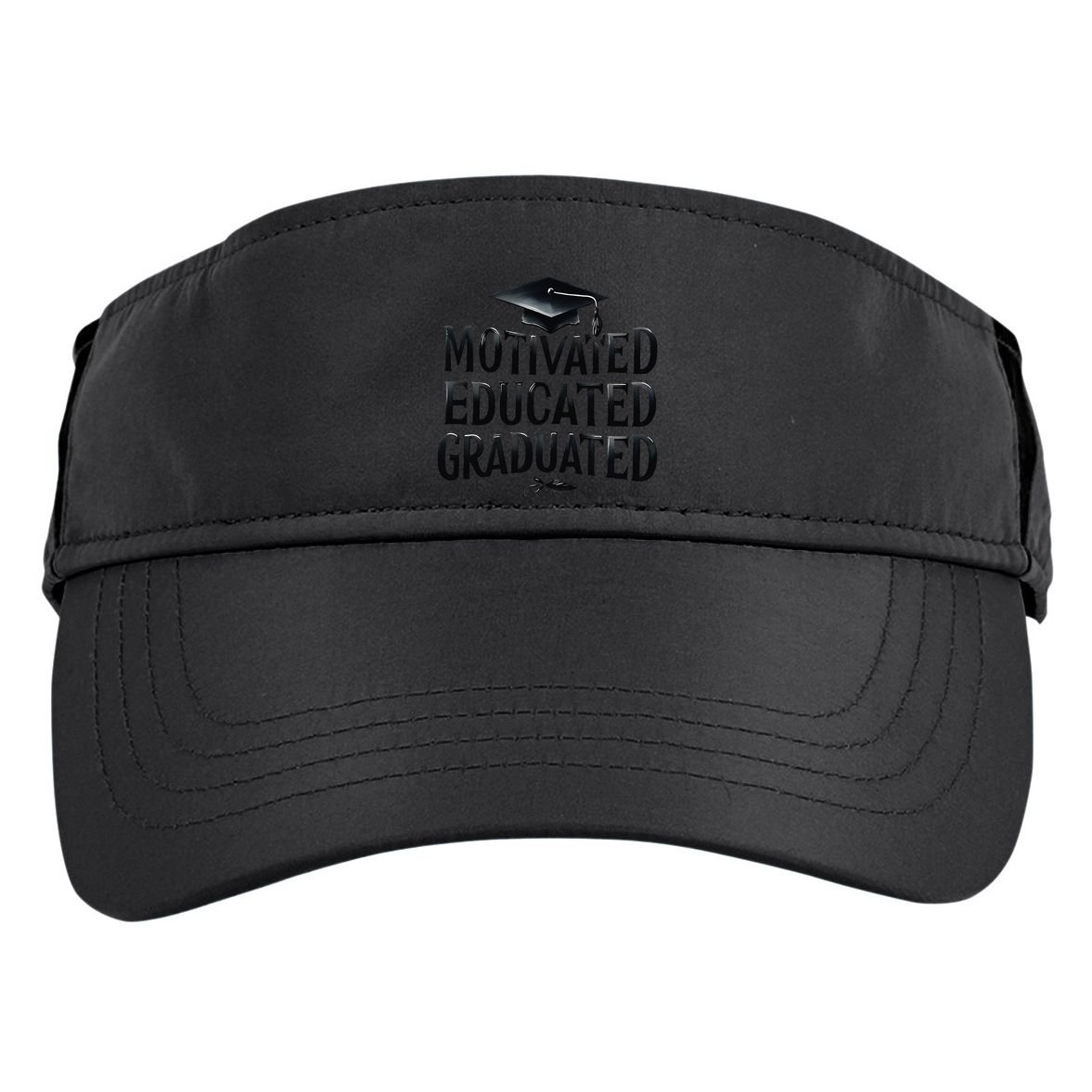 2025 Graduation Motivated Educated Graduated Adult Drive Performance Visor