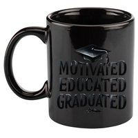 2025 Graduation Motivated Educated Graduated 11oz C Handle Ceramic Mug