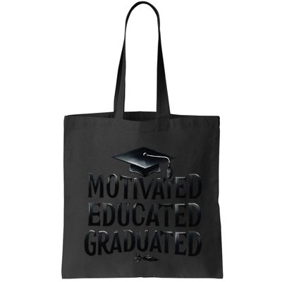 2025 Graduation Motivated Educated Graduated Bag