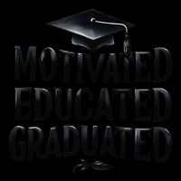 2025 Graduation Motivated Educated Graduated Visor