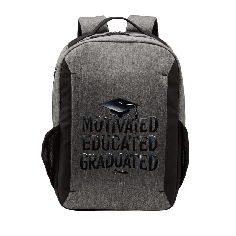 2025 Graduation Motivated Educated Graduated Vector Backpack