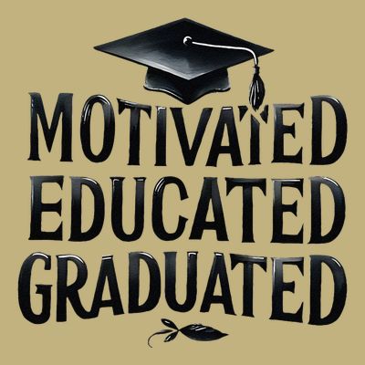 2025 Graduation Motivated Educated Graduated T-Shirt
