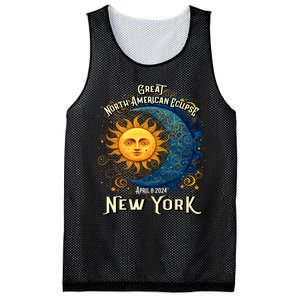 2024 Great North American Eclipse New York Solar Eclipse Path Of Totality Mesh Reversible Basketball Jersey Tank