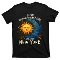 2024 Great North American Eclipse Syracuse New York Total Solar Eclipse T-Shirt