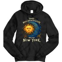 2024 Great North American Eclipse Syracuse New York Total Solar Eclipse Tie Dye Hoodie