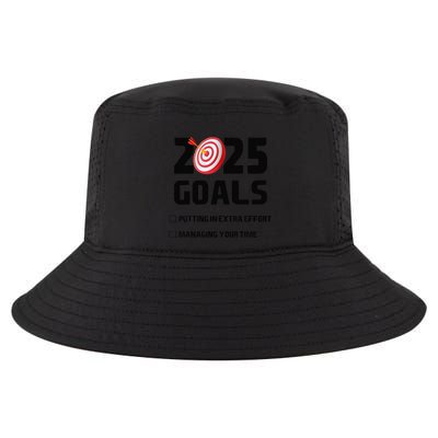2025 Goals Putting In Extra Effort Managing Funny Design Cool Comfort Performance Bucket Hat