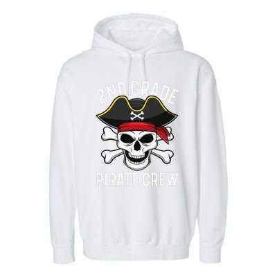 2nd Grade Pirate Crew Halloween Costume Student Teacher Gift Garment-Dyed Fleece Hoodie