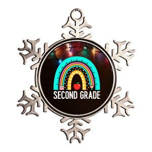 2nd Grade Rainbow Teacher Team Second Grade Squad Girl Boy Metallic Star Ornament