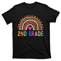 2nd Grade Rainbow Girl Boy Teacher Hello Second Grade Squad T-Shirt