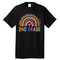 2nd Grade Rainbow Girl Boy Teacher Hello Second Grade Squad Tall T-Shirt