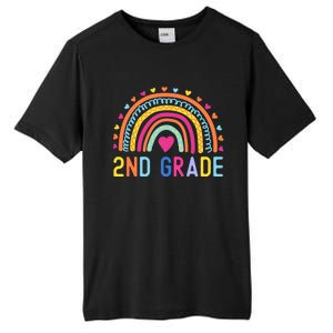 2nd Grade Rainbow Girl Boy Teacher Hello Second Grade Squad Tall Fusion ChromaSoft Performance T-Shirt