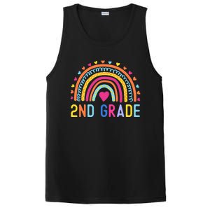 2nd Grade Rainbow Girl Boy Teacher Hello Second Grade Squad PosiCharge Competitor Tank