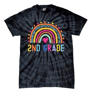 2nd Grade Rainbow Girl Boy Teacher Hello Second Grade Squad Tie-Dye T-Shirt