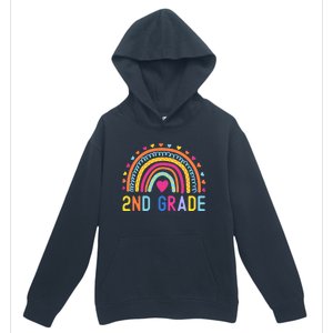 2nd Grade Rainbow Girl Boy Teacher Hello Second Grade Squad Urban Pullover Hoodie