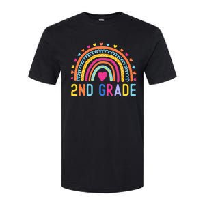 2nd Grade Rainbow Girl Boy Teacher Hello Second Grade Squad Softstyle CVC T-Shirt