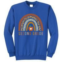 2Nd Grade Retro Rainbow Second Grade Teacher Team Boho Gift Sweatshirt