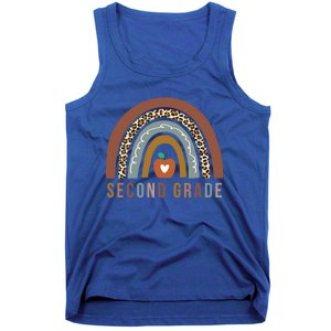 2Nd Grade Retro Rainbow Second Grade Teacher Team Boho Gift Tank Top