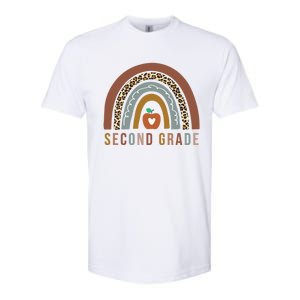 2Nd Grade Retro Rainbow Second Grade Teacher Team Boho Gift Softstyle CVC T-Shirt