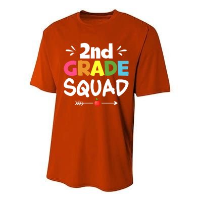 2nd Grade Squad Back To School Performance Sprint T-Shirt