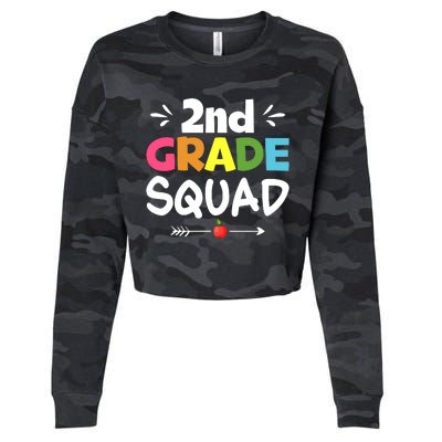 2nd Grade Squad Back To School Cropped Pullover Crew