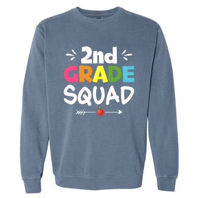 2nd Grade Squad Back To School Garment-Dyed Sweatshirt