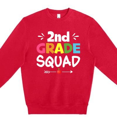 2nd Grade Squad Back To School Premium Crewneck Sweatshirt