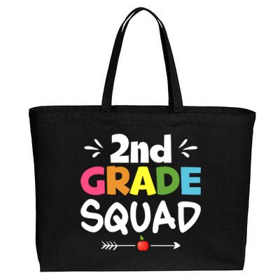 2nd Grade Squad Back To School Cotton Canvas Jumbo Tote