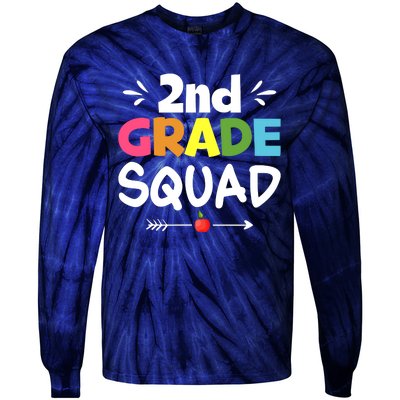 2nd Grade Squad Back To School Tie-Dye Long Sleeve Shirt