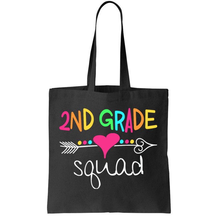 2nd Grade Squad Second Teacher Student Team Back To School Gift Tote Bag