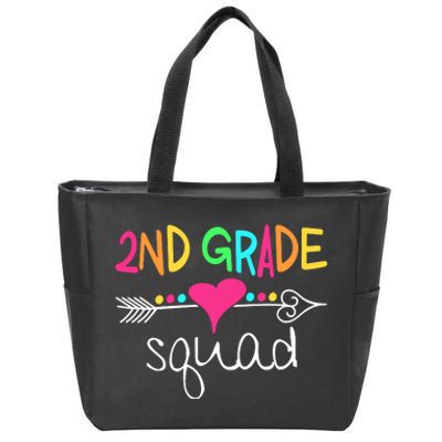 2nd Grade Squad Second Teacher Student Team Back To School Gift Zip Tote Bag