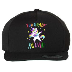 2Nd Grade Squad Unicorn Second Grade Teacher Cool Gift Wool Snapback Cap