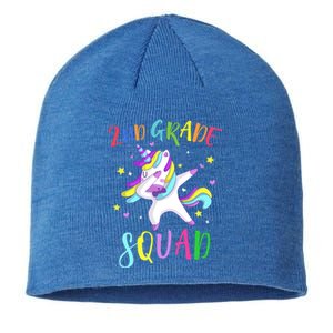 2Nd Grade Squad Unicorn Second Grade Teacher Cool Gift Sustainable Beanie